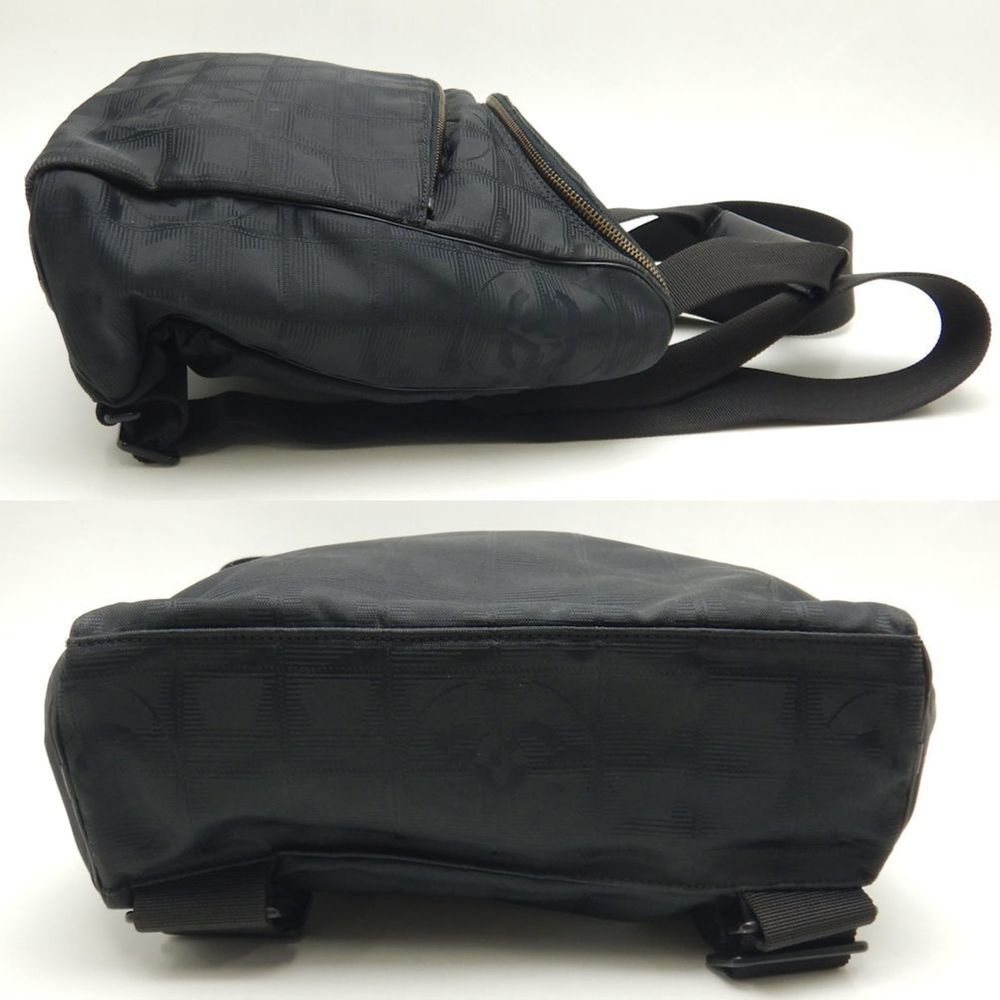 CHANEL A15958 Rucksack New Travel 2WAY Nylon Black 251381 - Picture 4 of 10